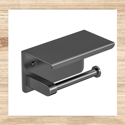 Toilet Paper Holder Gun Metal