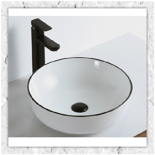 Edan White Round Basin