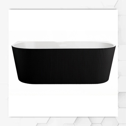 FLUTE BACK TO WALL BLACK 1500
