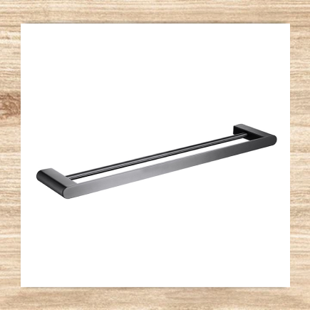 Towel Rail Double Gun Metal