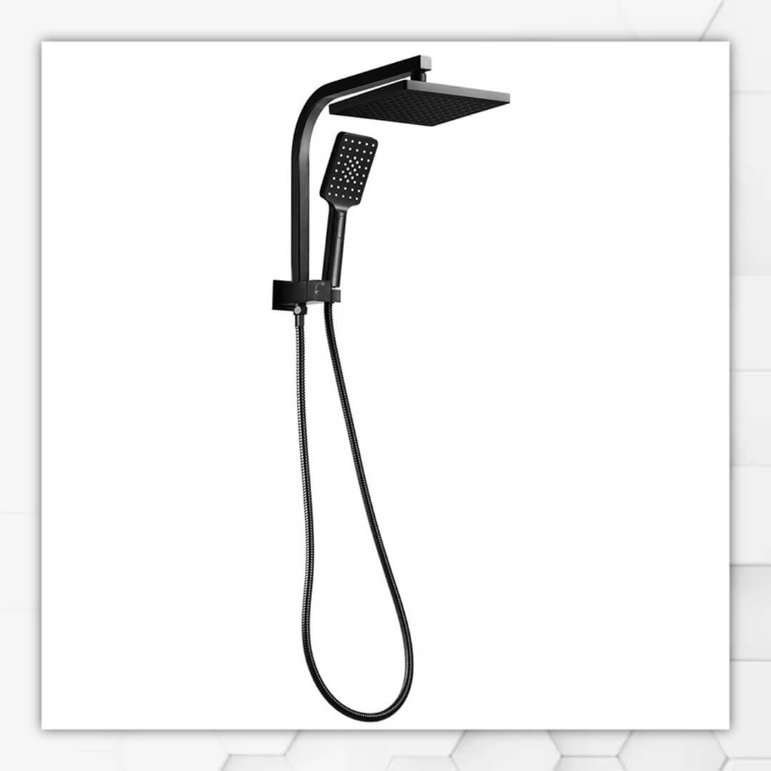 Half Shower square black