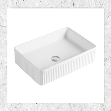 Noosa Fluted Basin White