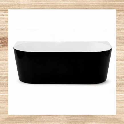 OVAL BACK TO WALL BLACK 1500