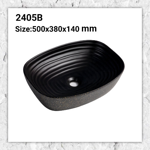 Skynight Black Rectangle Basin