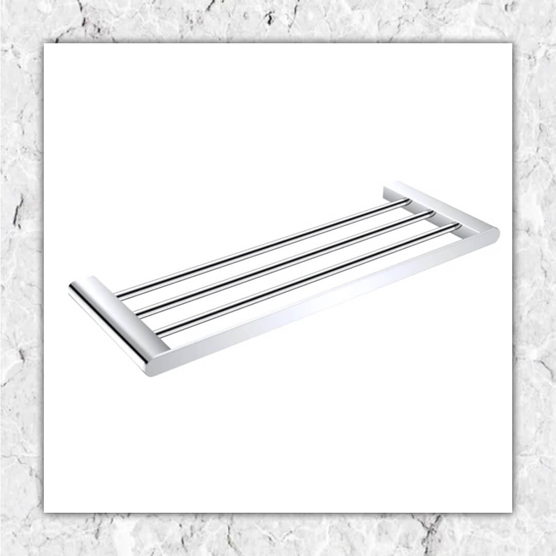 Double Towel Rail Chrome