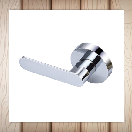 Door Lock Round Chrome - Dummy
