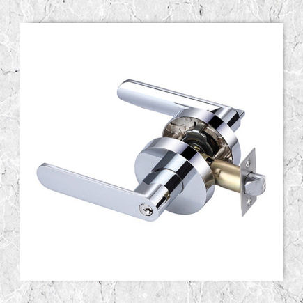 Door Lock Round Chrome - Entree