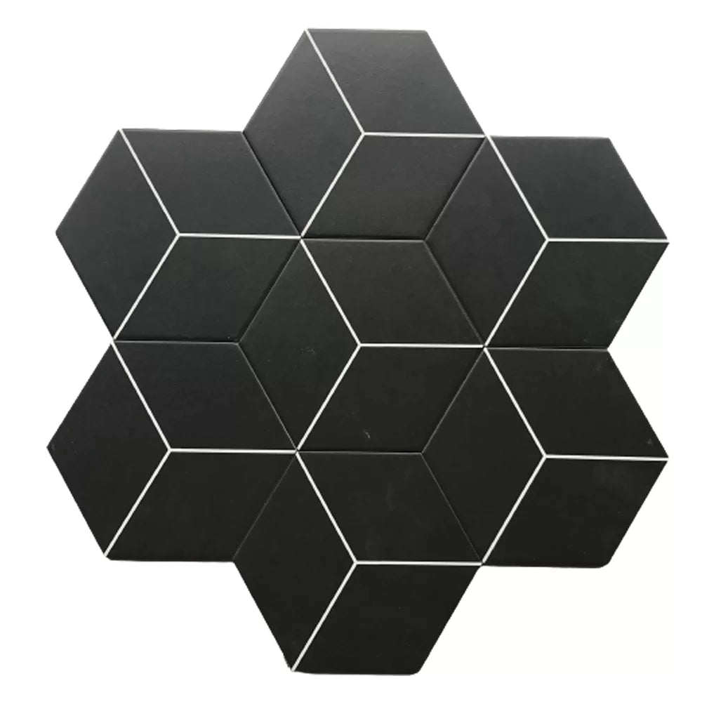 Hexagon Black Sample