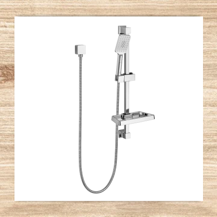 Single Shower Rail Chrome