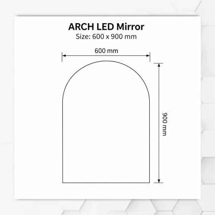 ARCH LED Mirror 600-900
