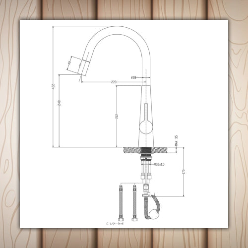 Aqua Round Tap Chrome