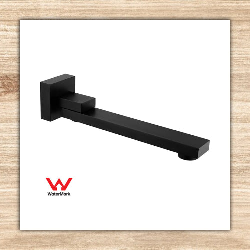 Bath Spout Square Black