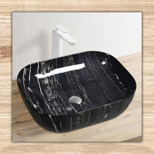 Black Marble Look Basin