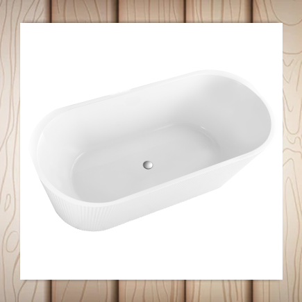 FLUTE BACK TO WALL WHITE 1500
