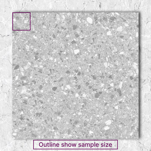 Terrazzo Matt Grey Sample