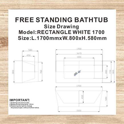 RECTANGLE BLACK&WHITE 1700