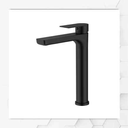 Veena Round Tall Tap Black
