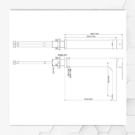 Veena Round Tall Tap Black