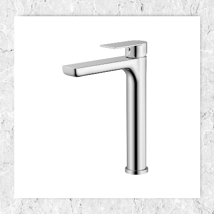 Veena Round Tall Tap Chrome
