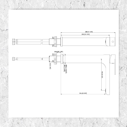 Veena Round Tall Tap Chrome