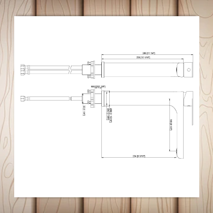 Vida Square Tall Tap Black
