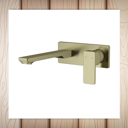 Wall Mount Tap Set Brass Gold