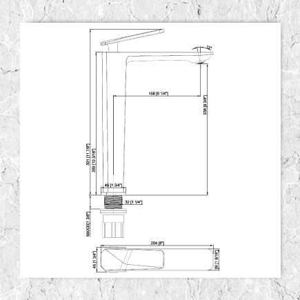 Kylins Tall Tap Chrome