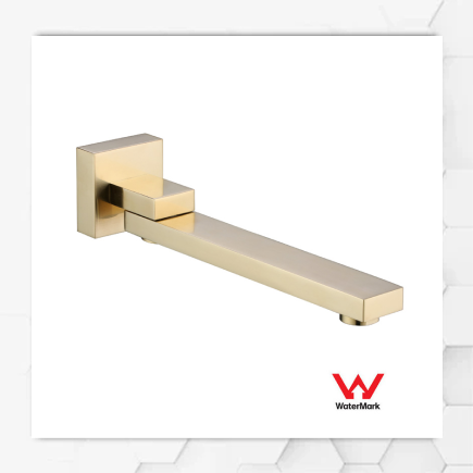 Bath Spout Square Gold