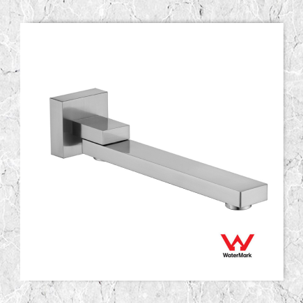 Bath Spout Square Gun Metal