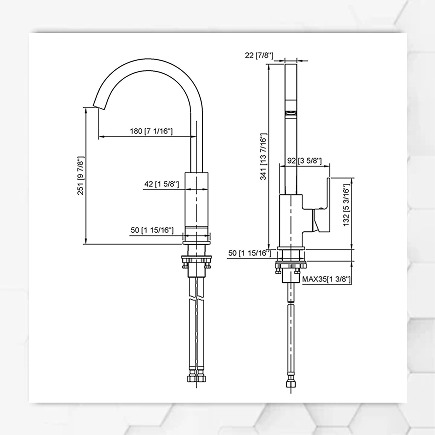 Quest Sink Tap Brass Gold