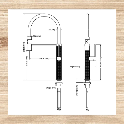 Zenith Kitchen Tap Gun Metal