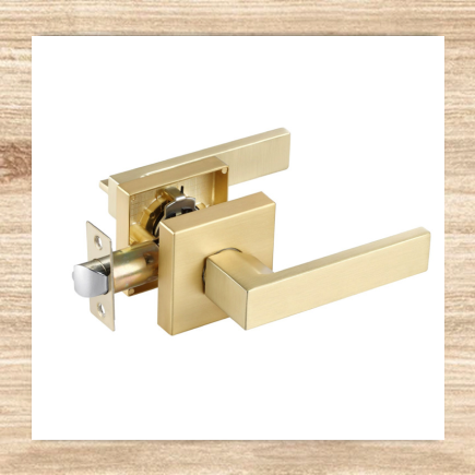 Door Lock Square Gold - Passage
