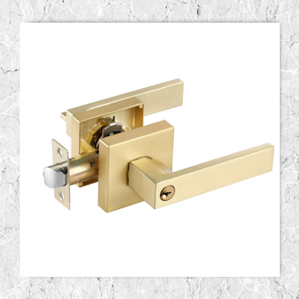 Door Lock Square Gold - Entree