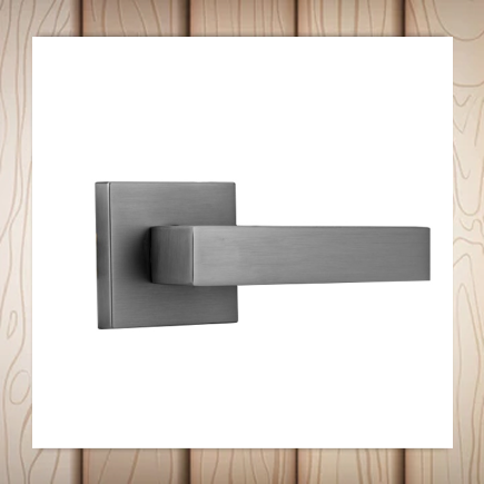 Door Lock Square Gun Metal - Dummy