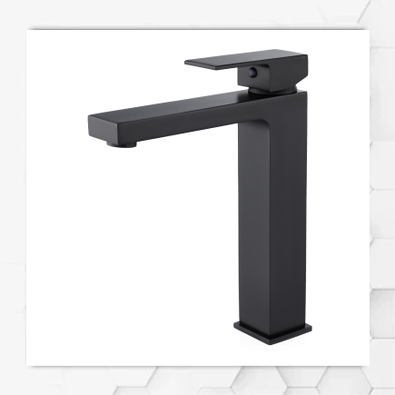 Vista Black Square Tall Tap