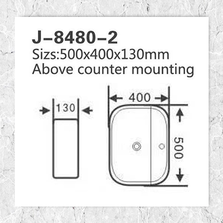 Ziba Marble Look Basin