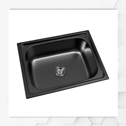 Single Laundry Sink Black