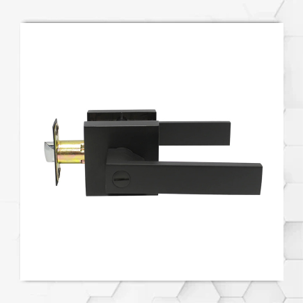 Door Lock Black Square - Privacy