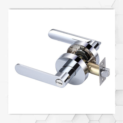 Door Lock Round Chrome - Privacy