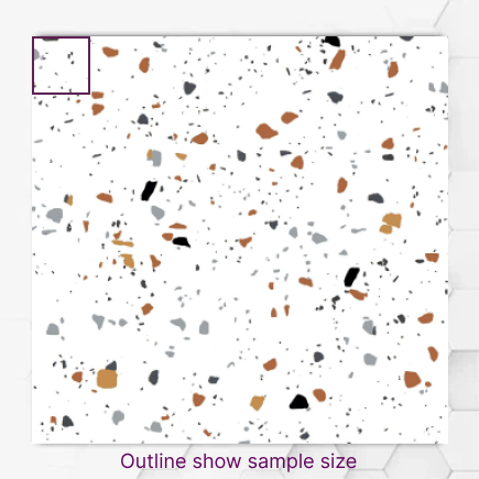 White Terrazzo Glossy