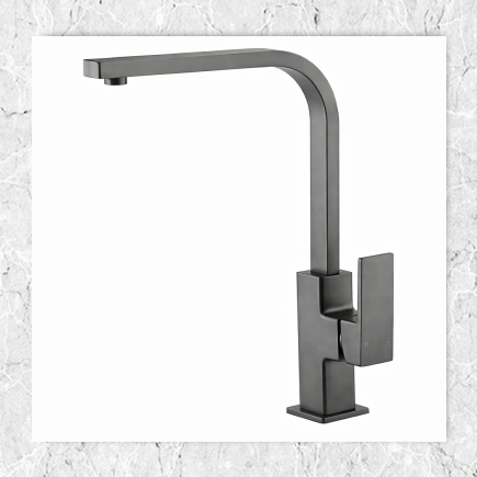 Neel Square Kitchen Tap Gun Metal
