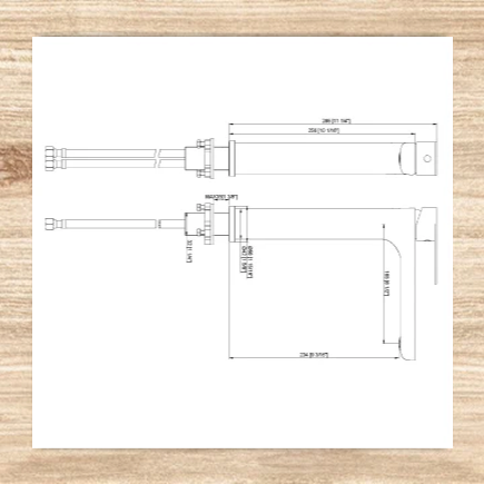 Vida Square Tall Tap Gun Metal