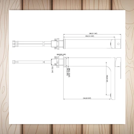 Vida Square Tall Tap Gold