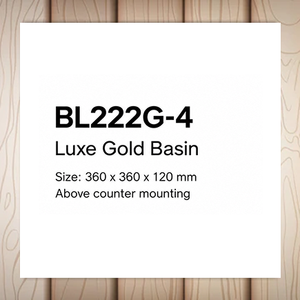 Luxe Gold Basin