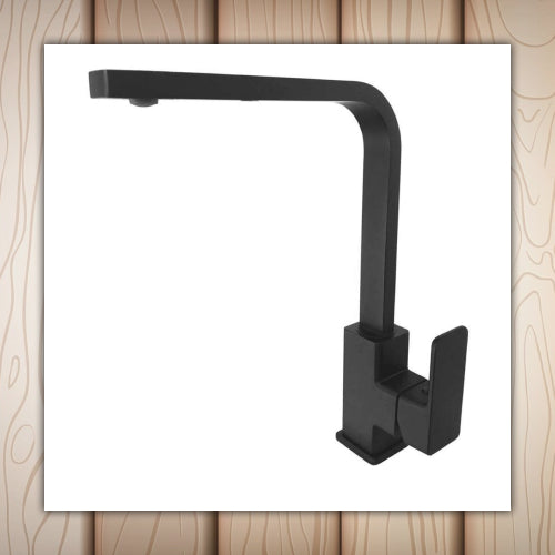 Neel Square Kitchen Tap Black