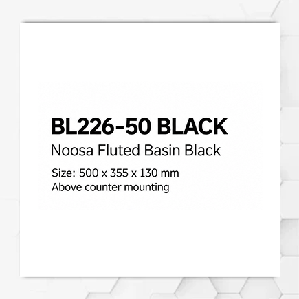 Noosa Fluted Basin Black