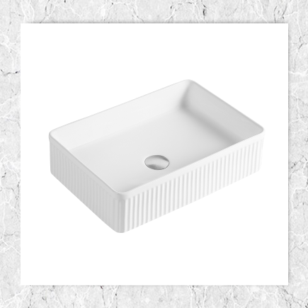 Noosa Fluted Basin White