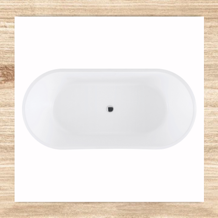 OVAL BACK TO WALL BLACK 1500