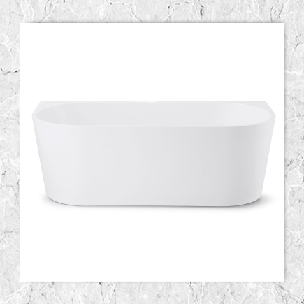 OVAL BACK TO WALL WHITE 1700