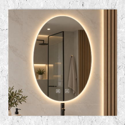 Oval LED Mirror 600-900